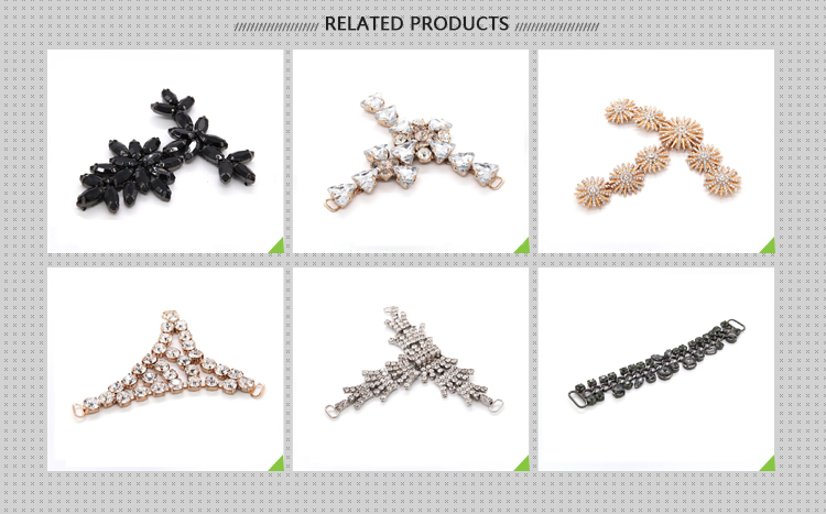 New Design Shoe Crystals Decorations Jewelry Chain Buckle For Women