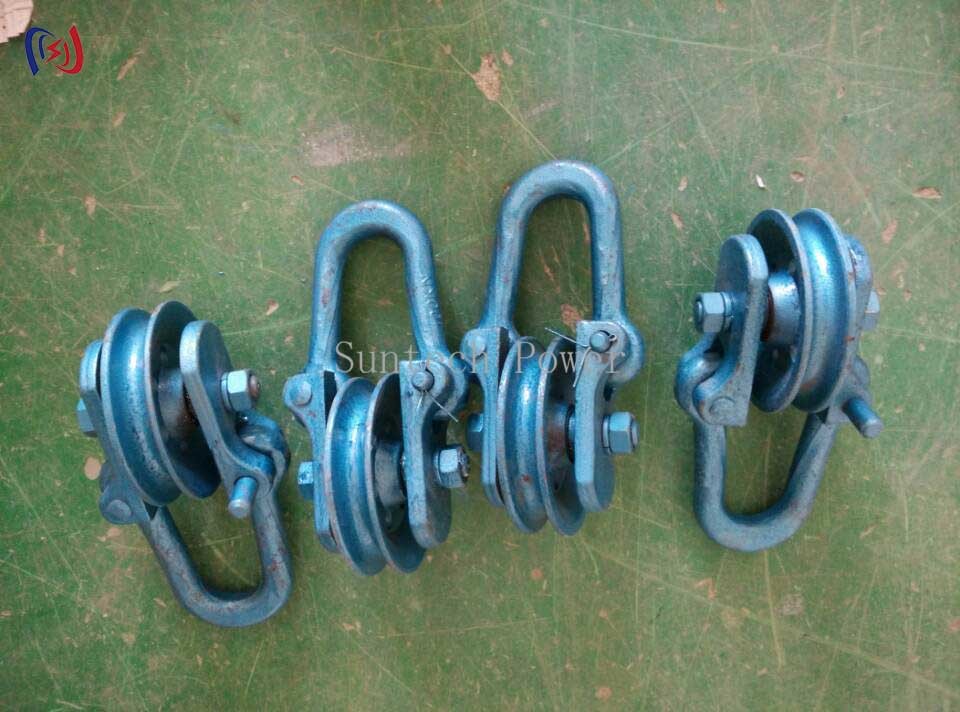 Round Cable Chain Hoisting Hooks Lifting Point Balance Block And Tackle Rope Hoist