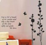 Decorative Butterfly Removable Mural Wall Flower Stickers F221