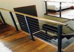 Cable Stainless Steel Guardrail , Vertical Stainless Steel Wire Balustrade