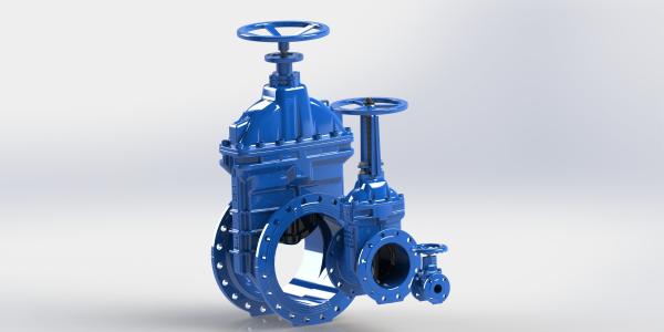 Resilient Seated Gate Valve FBE Coated / Non Rising Stem Available with