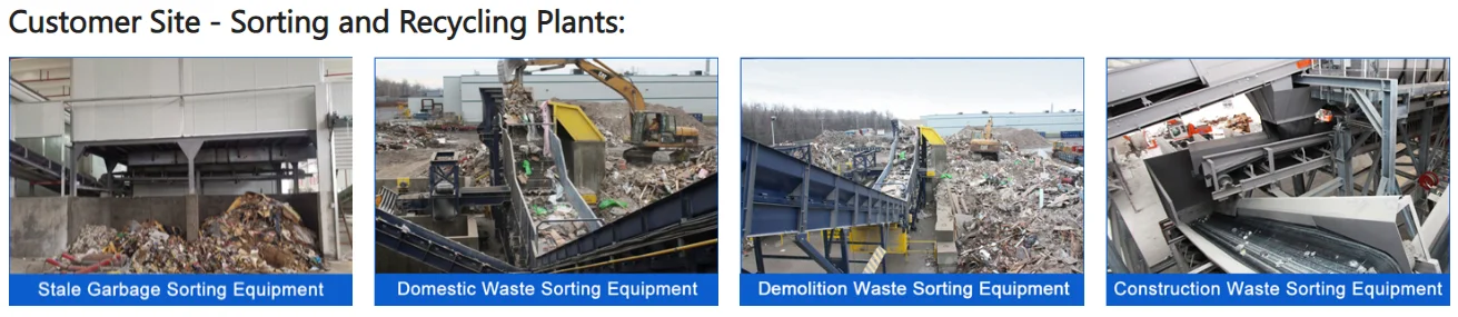Solid Waste Trommel Drum Screen Screening Msw Sorting Line Waste Recycling Sorting Machine