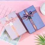 Rectangle Base And Lid Boxes Cardboard Paper Packaging Box Christmas Gift Carton