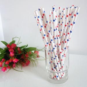 Quality Drinking paper Straw in star design wholesale
