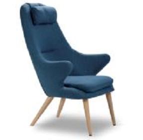 Quality North Europe style fabric leisure chair with headrest wholesale