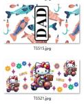 20oz Glass Beer Can UVDTF Tumbler Sticker Decals UV DTF Cup Wrap Trans