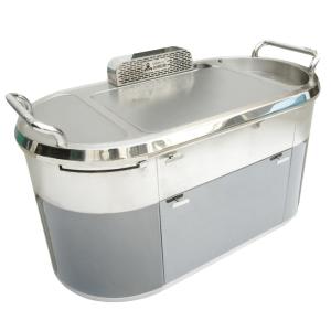 Quality GREENARK TO14 Stainless Steel Upgrade Mobile Teppanyaki Grill Table - Electromagnetic wholesale