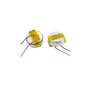 Quality Button Li Poly Battery 1254 Powerful 3.7 V 60mAh LiPo Battery wholesale