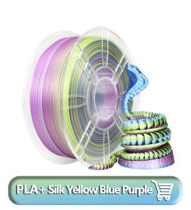 Quality Strong and Durable Material PLA Filament Silk Yellow Blue Purple 3D Printer 1.75mm wholesale