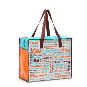 Quality Promotional Shopping Laminated Zipper Pp Woven Bag wholesale