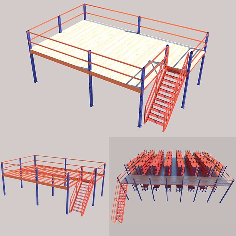 7.5T Warehouse Mezzanine Systems Steel Mezzanine Rack For Carton