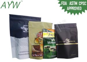 Quality Resealable Standing Up Individual Coffee Bags Gravure Printing Paper Laminated wholesale