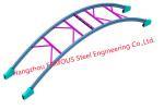 Prefabricated Metal Bridge Construction Steel Tube Structure Tied Arch Bridge