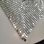 Waterproof Metal Mesh Cloth Fabric Sequin Building Partition