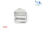 Brush Nickle Metal Ladder Lock Buckle , Custom Metal Backpack Buckles 24mm