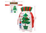 Christmas Present Wrapping CPE PE Plastic Drawstring Bags
