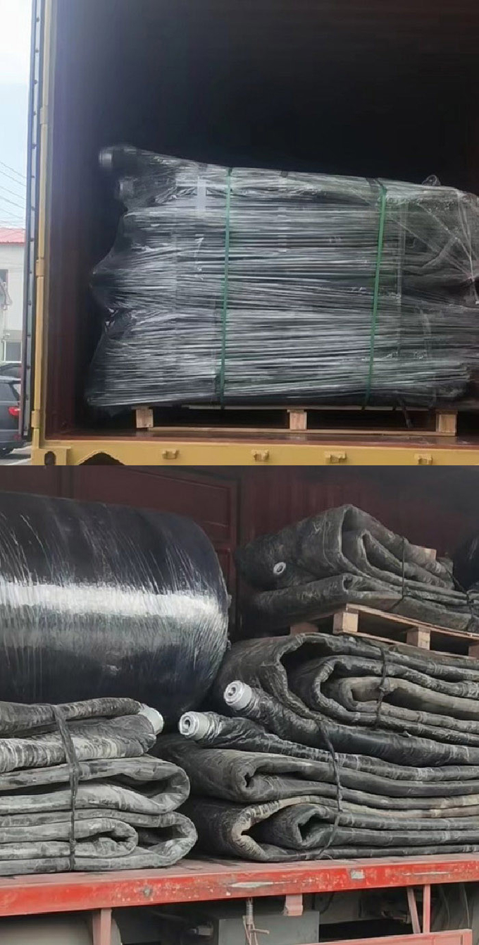 ISO14409 Durable Marine Airbag Natural Rubber Inflatable Boat For Ship Launching
