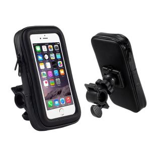 Quality FCC 170g Motorcycle Phone Holder Mount , 360 Rotation Bike Phone Holder Bag wholesale