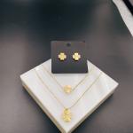 New Arrival Trendy High Polish Newest Gold Color Stainless Steel Earring