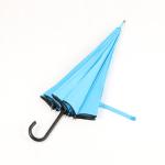 Light Blue Ladies Walking Stick Umbrella , Fashion Compact Windproof Umbrella