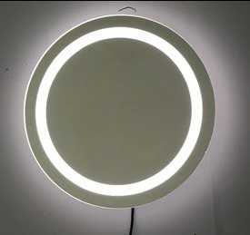 Wall or Standing Installation LED Backlit Glass Bathroom Mirror with Illumination