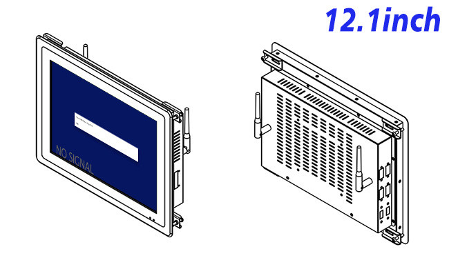 12.1-Inch Built-In Screen for Medical Devices and Factory Dashboards
