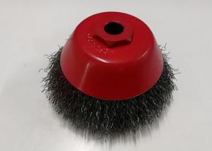 Quality Flexible Crimped Wire Wheel Cup Brush 125MM Outer Diameter 22.2mm Arbor Hole Size wholesale