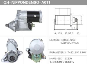 Quality 11T*40 24V 5.5Kw Hitachi Starter Motor EX300-3 EX300-5 wholesale