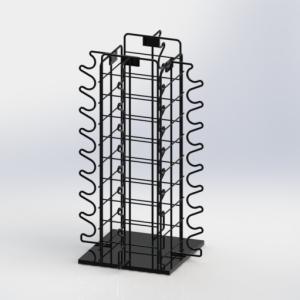 Quality Sunglasses Eyewear Metal Counter Display Stands With Rotated Base wholesale