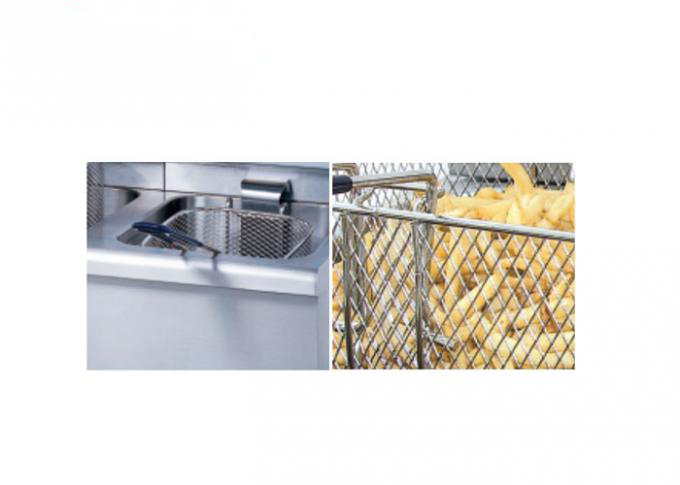 Durable Double Tank 8L 6.5kw Countertop Deep Fryer