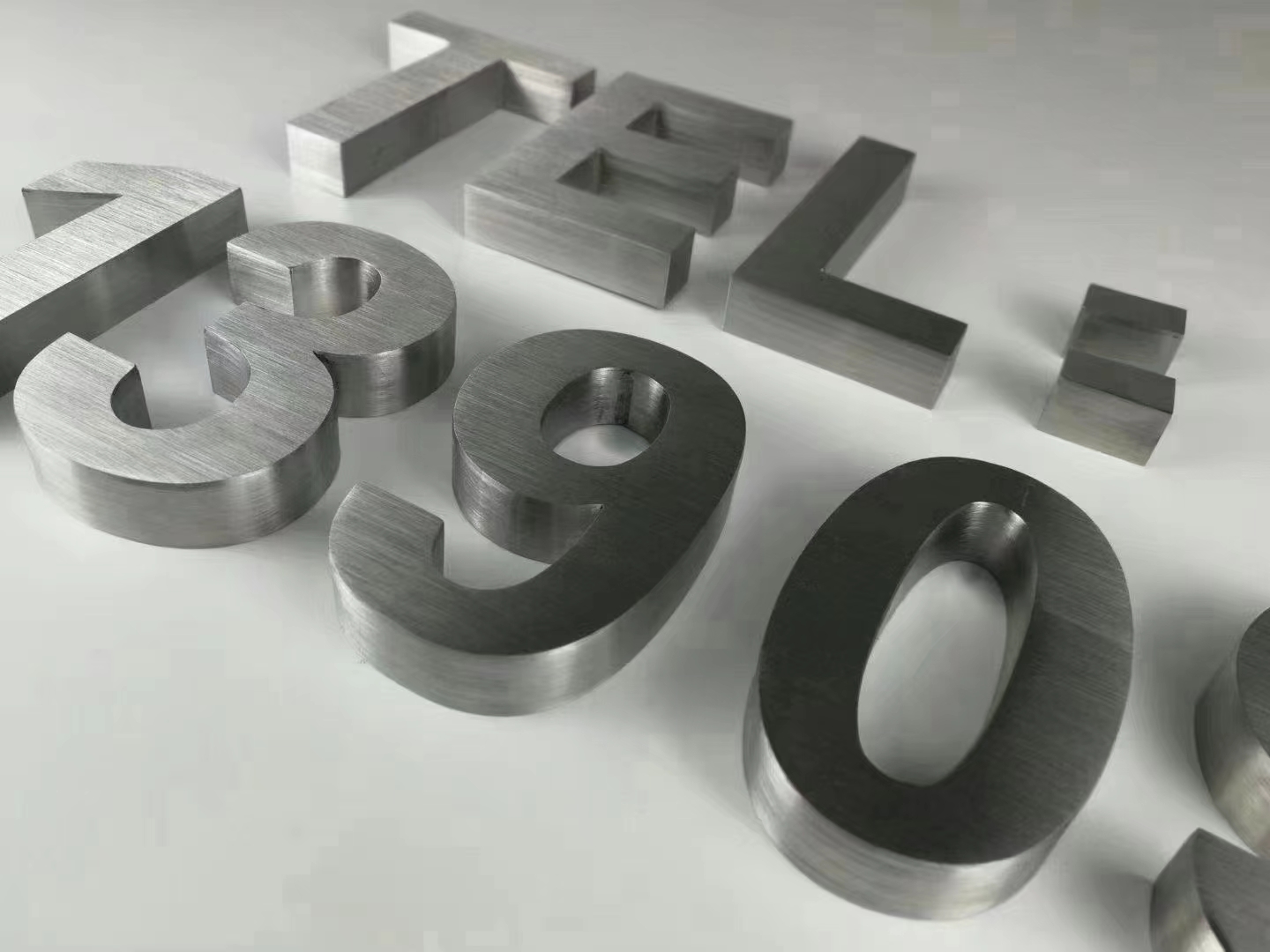 Vintage Large Non-Illuminated 3D Alphabet Metal Letter Signs with 30 C Working Lifetime