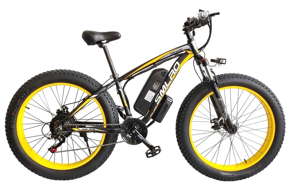 1000W Motor 13AH Lithium Battery Electric Bike SMLRO XDC600 26x4.0 inch Fat Tire E-Bike