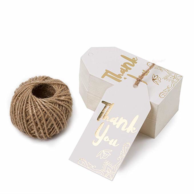 Recyclable Material Self Adhesive Tags Paper Hang Tags For Clothing
