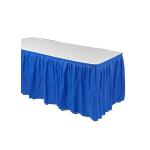 KINSHUN Plastic Table Skirt Rectangle Light Blue Color Party Table Skirt