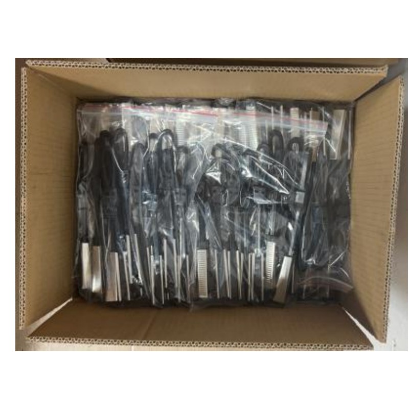 FTTH Nylon and Metal Flat Optical Plastic Fiber Optic Drop Cable Black Fiber Tension Clamp