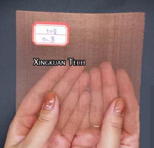 50 Mesh Plain Weave Copper Wire Mesh 99.9% Copper Red Color