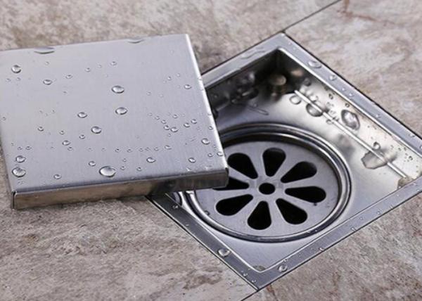 Durable Commercial Floor Drain Grates , Stainless Steel Floor Waste Customized