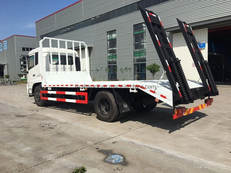 Dongfeng 4X2 Excavator Flat Bed Wrecker 8700X2500X3200 mm Dimensions L x W x H mm