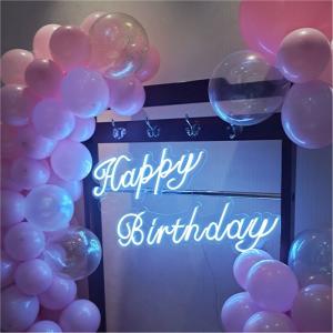 Quality Happy Birthday Neon Letter Signs wholesale