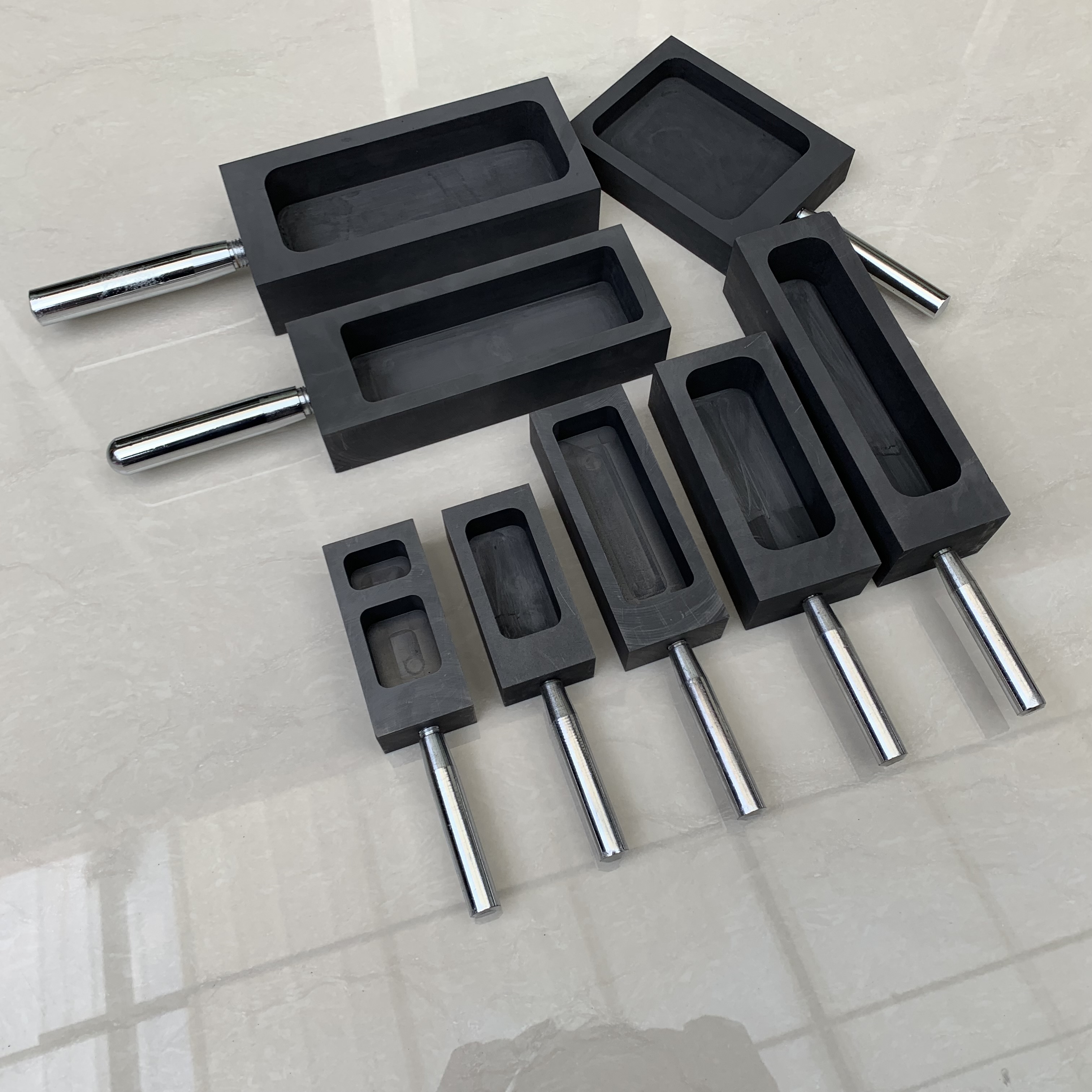 Custom 3D Graphite Ingot Mould for Gold Copper and Aluminum in Metallurgical Industry
