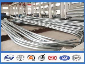 Quality Galvanized Street Light Steel Pole 12M Bending Single Arm Hot Dip wholesale