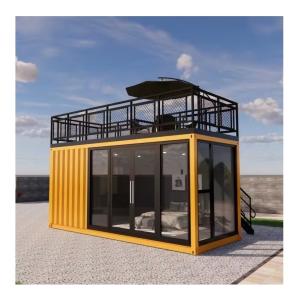 Quality 20ft Bathroom Black Container House With One Bedroom Hotel Kitchen Manufactured By Prefabricated Houses wholesale