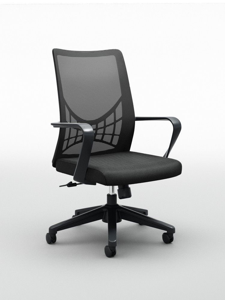 Office Mesh High Back Armchair Nylon Conjoined Armrest DIOUS
