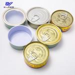 D73x30mm Small Round Metal Containers 100ml Tall Round Tin Containers