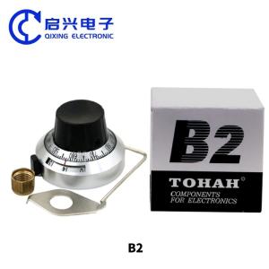 Quality B2 46mm 6.35mm 15 turns 10 turns 7276 3590 534 potentiometer precise dial knob lockable hat wholesale