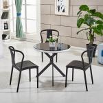 Anti Skid Tempered Glass Top Center Table For Living Room / Coffee Bar