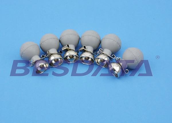 Blue ECG Suction Electrodes , ECG Chest Electrode For Banana 4.0 / Din3.0