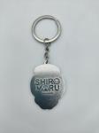 Laser Engraving Zinc Alloy Keychain , Shiromaru Hard Enamel Keyrings