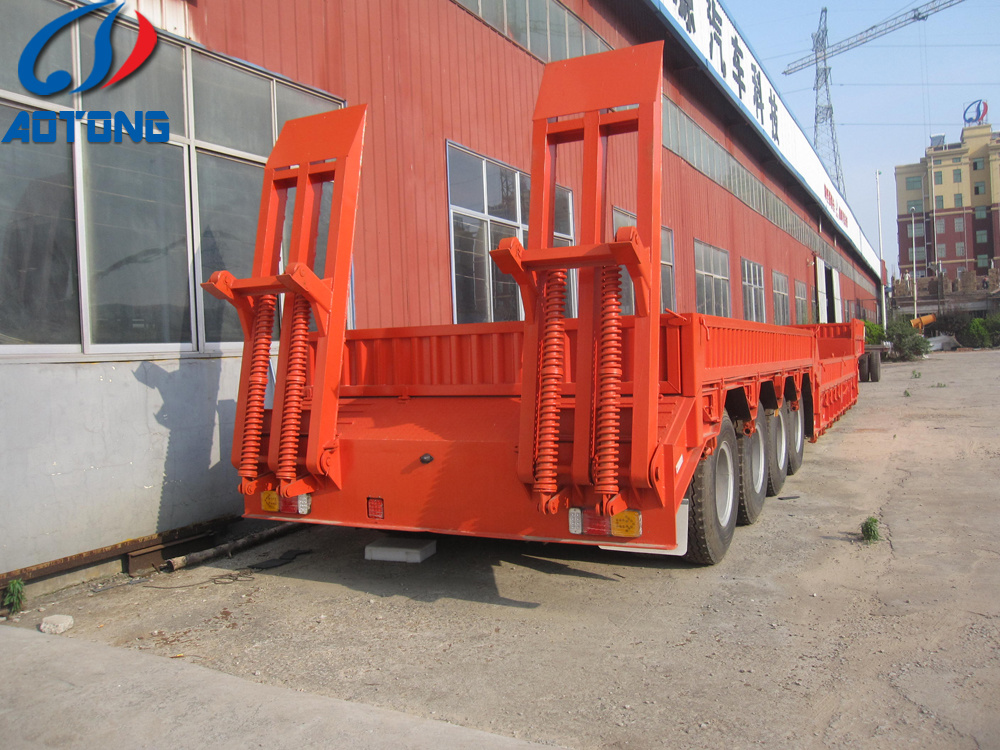 226 Batch Announcement Low Bed Semi Trailer with Dolly or Hydraulic Ramp or Car Lift