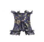 Exquisite Jacquard and lace bustier